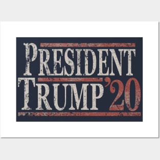 Distressed President Trump 2020 Posters and Art